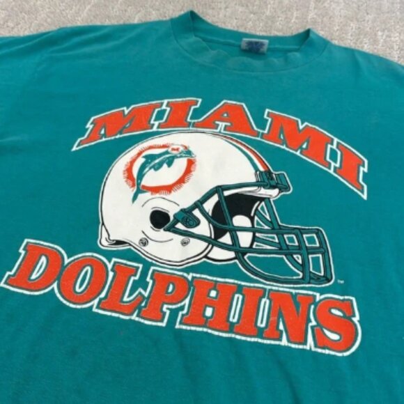 Vintage single stitch Miami Dolphins Tee trench buffalo New York - Picture 2 of 9